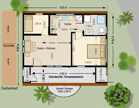 Grundriss, Casa Diana