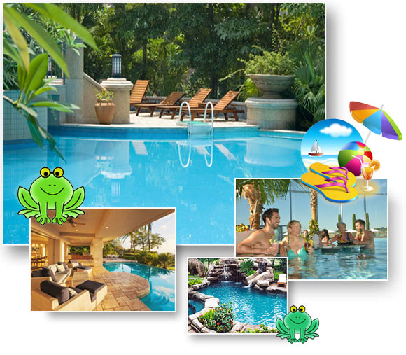 terrassen und pool